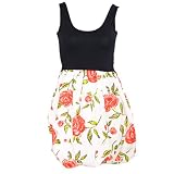 Miso Bubble Floral Dress - Black - Womens