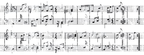 KaisercraftTexture Clear Stampsheet Music, Contains 5 Sheets