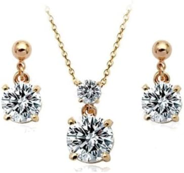 TKC Concise Classic 18K Rose Gold Plated Jewelry Rhinestone Austrian Crystal