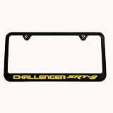 2010 2011 Dodge Challenger SRT8 License Plate Frame Yellow by High-End Motorsports