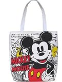 fold folding Canvas Disney Mickey Mouse big happy face handbag purse sack Bag tote 16 42cm middle size #BC25