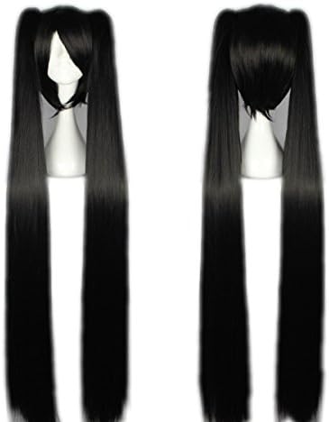 Sswing Cosply High-temperature Resistntant Fiber long hair Straight hair with multicolor wig Wig(Multicolored,52inch,1 of set)