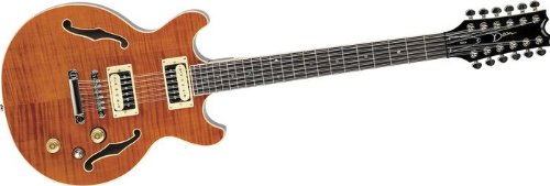 Dean BOCA 12 String Semi Hollow Body Electric Guitar Trans Amber
