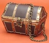 Womens Pirate Accessory Treasure Chest Purse Handbag 6x4x4