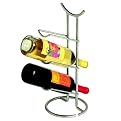 Euro 3-Bottle Wine Rack - Satin Nickel