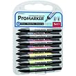 Letraset ProMarker SET 1 Permanent Twin Tip Fine & Medum 12 Assorted Markers