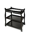 Badger Basket Co Black Sleigh Style Baby Changing Table