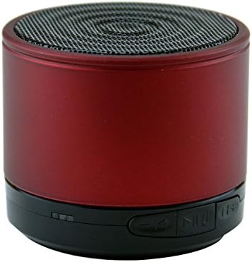 LB1 High Performance New Wireless Bluetooth Mini Speaker for Asus Q200E-BSI3T08 11.6-Inch Touchscreen Laptop (Slate Grey) with Hands-Free Speaker Phone and Micro SD card slot (Red)