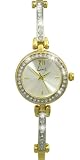 Limit 659101 Ladies Gold Plated Stone Set Semi Bangle Watch