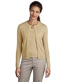 Port Authority Womens Fine-Gauge Crewneck Cardigan Sweater. LSW280