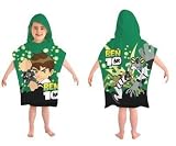 Kids/Childrens Ben 10 Hooded Poncho Towel Cotton Beach Towel