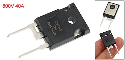 uxcell 정류 다이오드 40EPS08 2핀 800V 40A 퍼스트 리커버리 정류 다이오드 15mm :: 유니박스