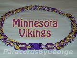 NFL Minnesota Vikings 3-Rope x50 Titanium Tornado Sport Necklace - 18"
