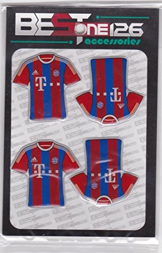 [4xEMBLEM STICKER] BAYERN MUNCHEN FC FOOTBALL CLUB SOCCER TEAM LOGO Car & Truck Bumper Motorcycles skate bike logo decal 1.5"x1.5" 4x4cm