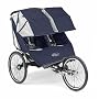 Baby Jogger 2008 Performance 20" Double Stroller - Navy/Silver