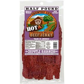 Buffalo Bills 8oz Chipotle Habanero Country Cut Beef Jerky Pack