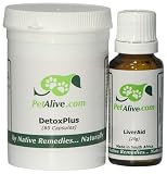 PetAlive LiverAid and DetoxPlus ComboPack for a liver and pancreatic tonic and systemic cleanser