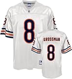 Rex Grossman Jersey: Reebok White Replica #8 Chicago Bears Jersey