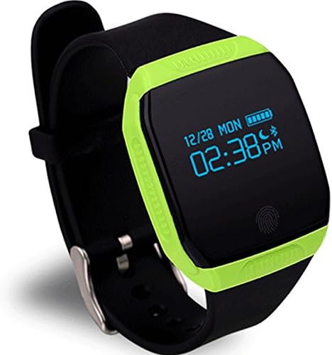 Lincass Waterproof Smart Bracelet Smart Sport Watch Movement Pattern Swimming/Bicycle-riding/Running Pedometer Step Walking Distance Calorie Counter Smart Wristband for iOS Android Smartphone(Green)