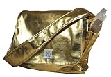 Logan Messenger Diaper Bag in Metallic Gold
