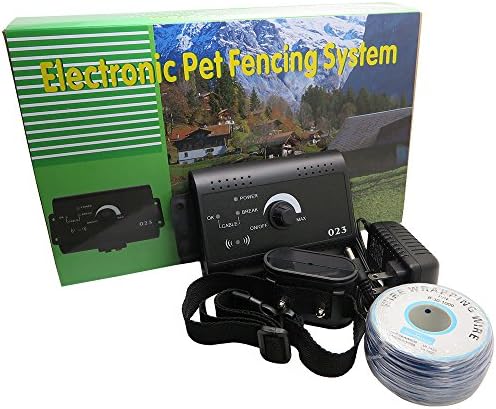 HKEASY® Shock Vibrate Beep Collar Wired Underground Electronic Pet Fencing System Wireless Dog Fence