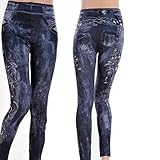 buytra Women Fitted Sexy Floral Print Stretchy Leggings Tights BL