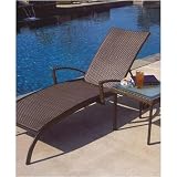 Vento Wicker Chaise Lounge Chair With Wheels