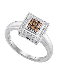 0.16CTW-DIA COGNAC RING