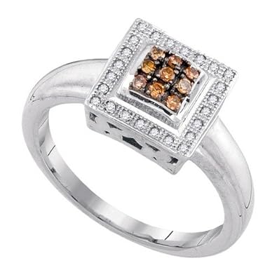Cheap Girls Jewelry 0.16CTW-DIA COGNAC RING For Sale