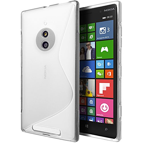Nokia Lumia 830 Case, Cimo [Wave] Premium Slim TPU Flexible Soft Case For Nokia Lumia 830 (2014) - Clear