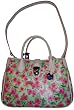 Women's Dooney and Bourke Purse Handbag Small Double Handle Tote Floral Pink