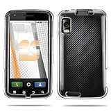 Premium Clear Shield Hard Case Cover + FREE Atom LED Keychain Light for Motorola Atrix 4G (AT&T)