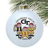 Georgia Tech Yellow Jackets White 2008 Collectors Series Ornament
