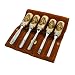 Two Cherries 515-8575 5-Piece Small Wood Carving Tool Set with Leather Pouch