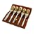 Two Cherries 515-8575 5-Piece Small Wood Carving Tool Set with Leather Pouch