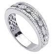 PLT950 Ladies Platinum Diamond 0.50ct Wedding Band - Sizes 5-13