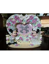 Single Detail Page Misc: Mickey & Minnie Mouse Walt Disney Bride & Groom Wedding Day Picture Frame - Disney