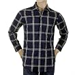 Armani Collezioni navy check shirt
