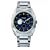 Police P-Saratoga gents stainless steel bracelet with black dial watch