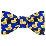 Rubber Duck by Bowties Unlimited blue silk freestyle bowties