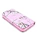 5C Case, iPhone 5C Case, Tree Camo Flip Wallet Credit ID Card Slot Holder Phone Case With Stand --Retail Package W Screen Protector --Pink