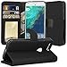 Google Pixel Case, TAURI [Stand Feature] Wallet Leather Case with Card Pockets Protective Case Flip Cover For Google Pixel - Black