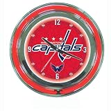 NHL Washington Capitals 14-Inch Diameter Neon Clock