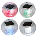 Ce Certified Ultra Bright Floating Ball Solar Lights - Set of 4 ( White Blue Red Green )