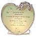 Candle Holder with Serenity Prayer Inspirational Message Pewter Heart