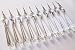 10 Large Clear Crystal Chandelier Icicle U-drop Prisms Lamp Parts