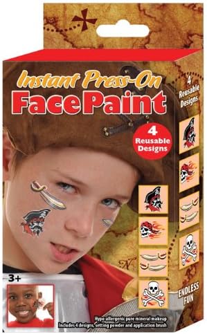 Fan Stamp Pirate Press-on Face and Body Paint Kit