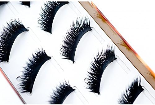 5 Pairs Dense Dramatic and Cat-Eye Style False Eyelashes Double Flex Series 74