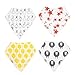 My Mini McGee Baby Bandana Drool Bibs with Adjustable Snaps, 4 Pack, for Boys and Girls, Infants and Toddlers, Baa Collection, Baby Gift
