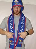 Kansas Jayhawks 2011 Team Stripe Hooded Knit Scarf with Pockets